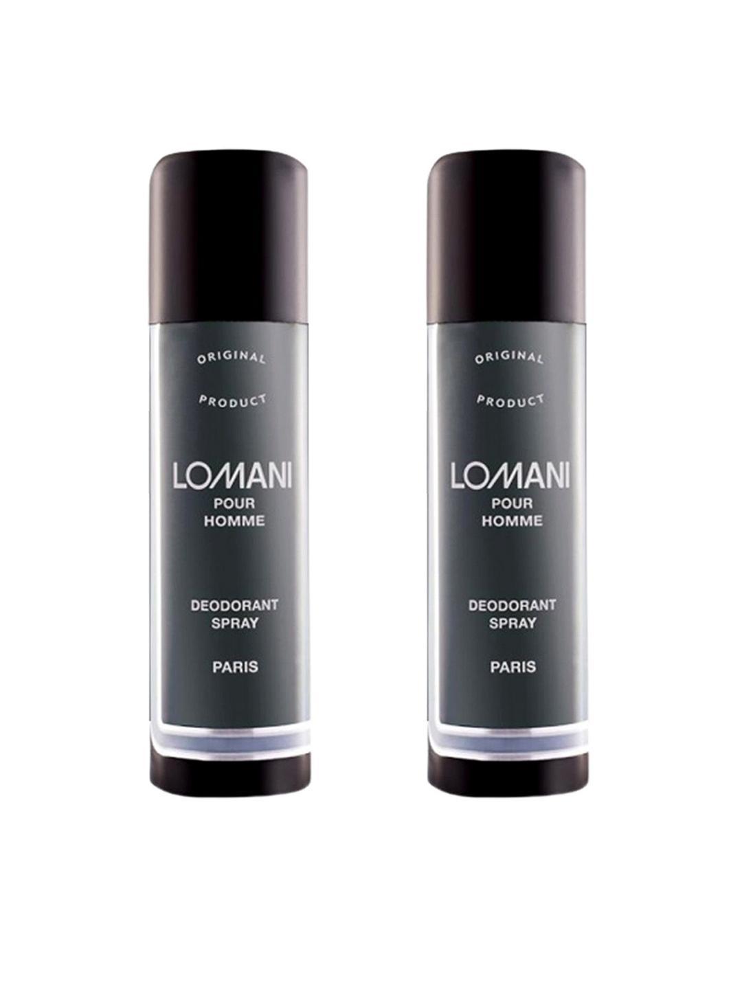 Buy Lomani Set Of 2 Pour Homme Long Lasting Deodorant Spray 200g Each - - Personal Care for Men