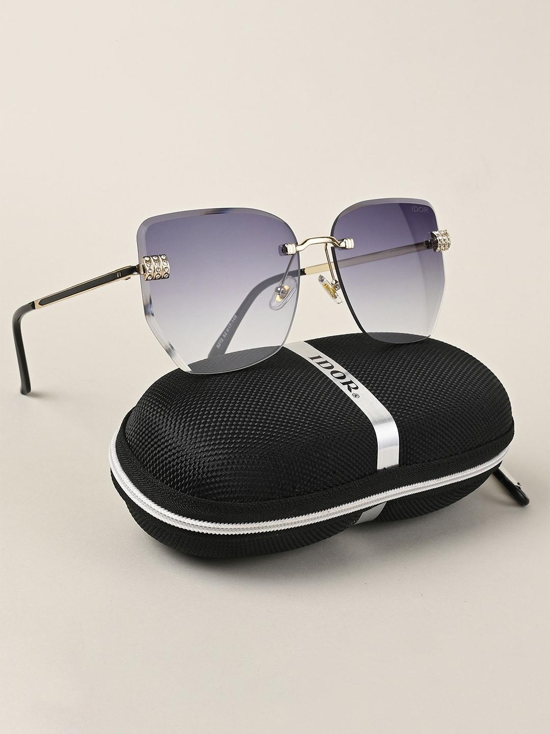 Buy IDOR Women Round Sunglasses With UV Protected Lens IDOR 5272 GRY - - Accessories for Women