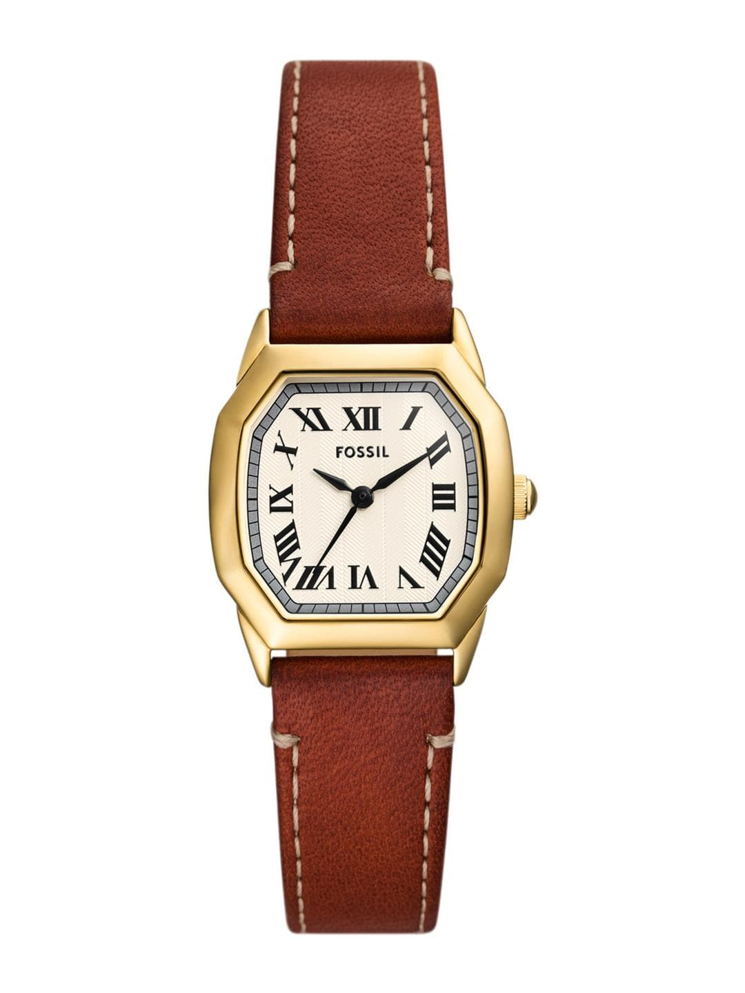 Fossil Women Stainless Steel Dial & Leather Straps Analogue Watch ES5364I-Brown