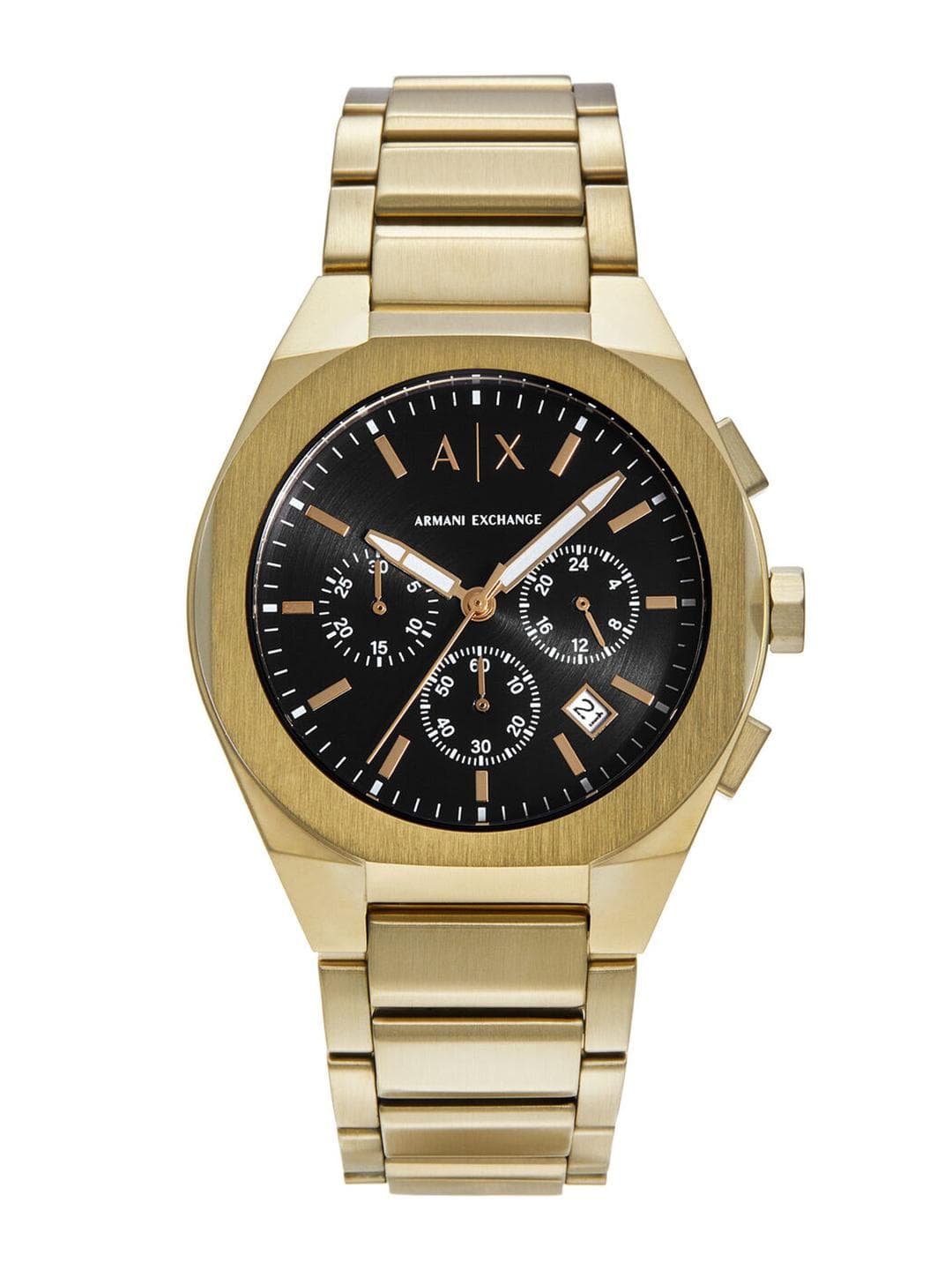 Buy Armani Exchange Men Bracelet Style Chronograph Analogue Watch AX4180I Gold - - Accessories for Men
