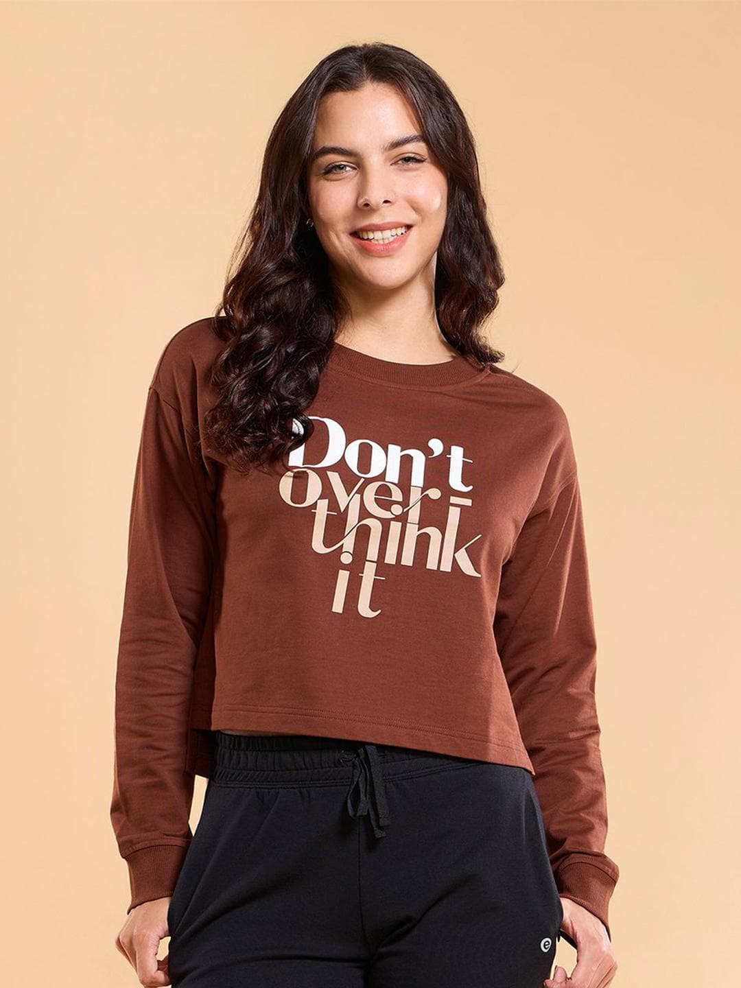 Enamor Graphic Drop Shoulder Cotton Terry Sweatshirt-E9G2