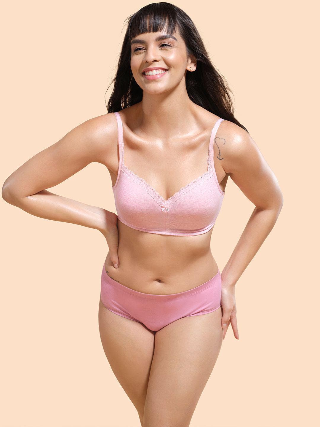 Enamor Padded Wirefree High Coverage Smoothening Balconette T-Shirt Bra A017