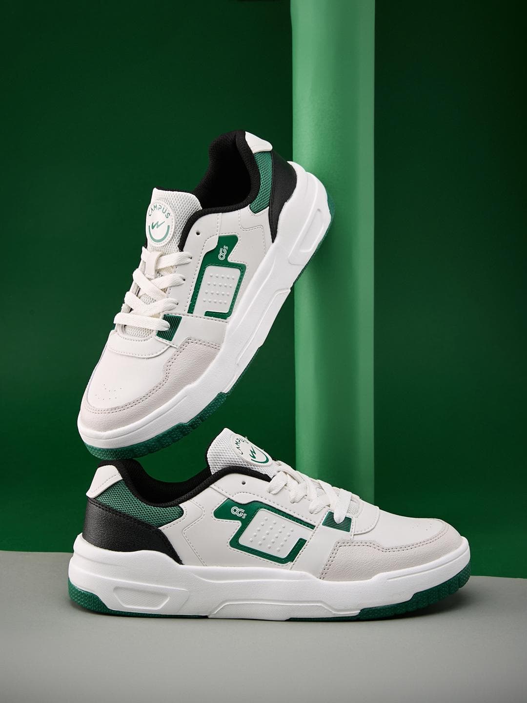 Campus Men OG-34 Colourblocked PU Core Round Toe Casual Shoes