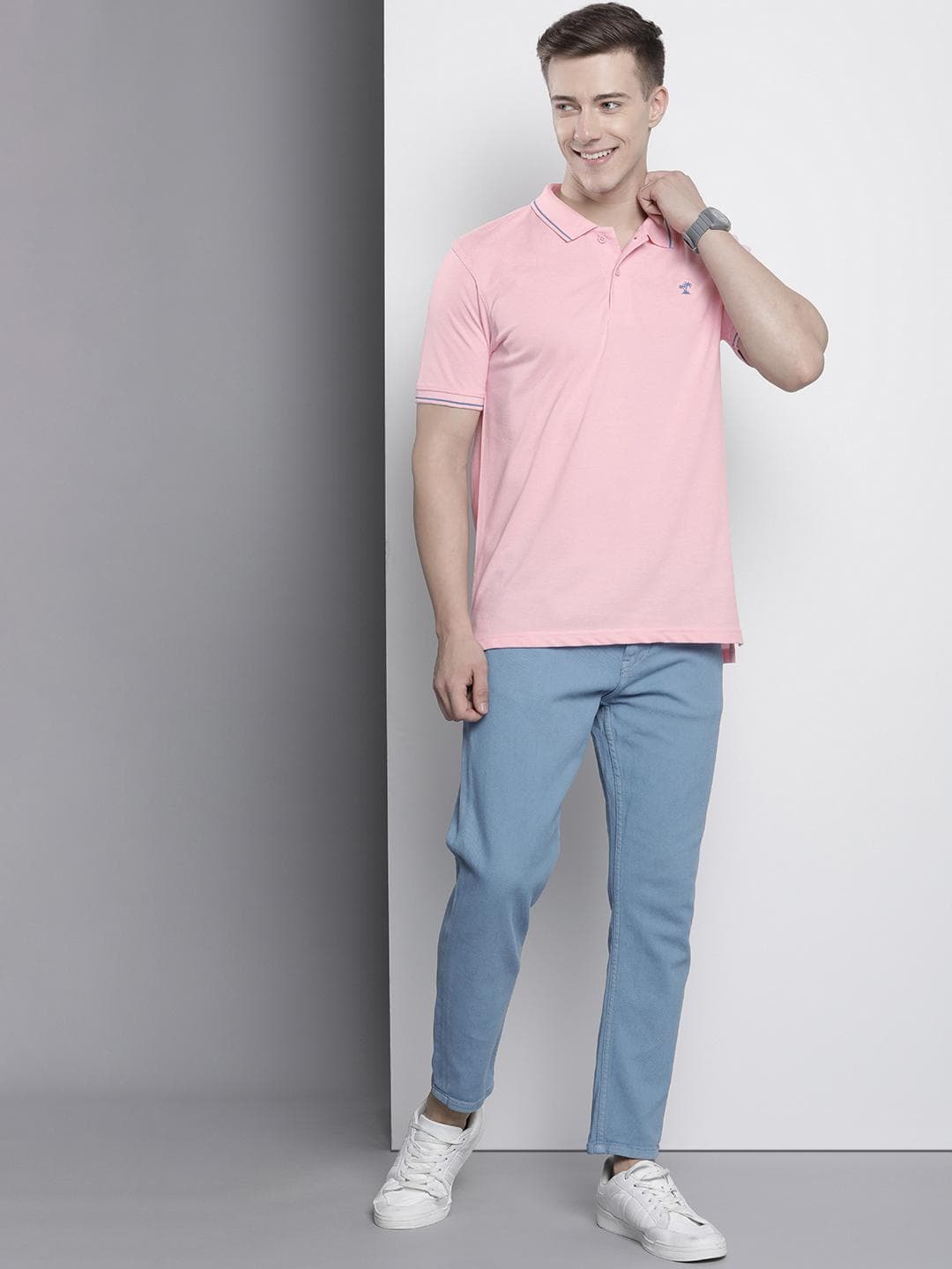 The Indian Garage Co Men Polo Collar T-shirt
