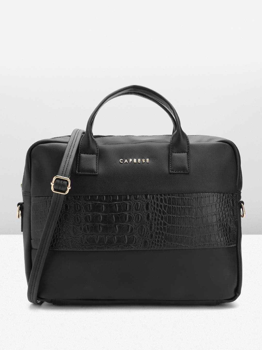 Buy Caprese Shawn Women Black Medium Laptop Bag - - Accessories for Women