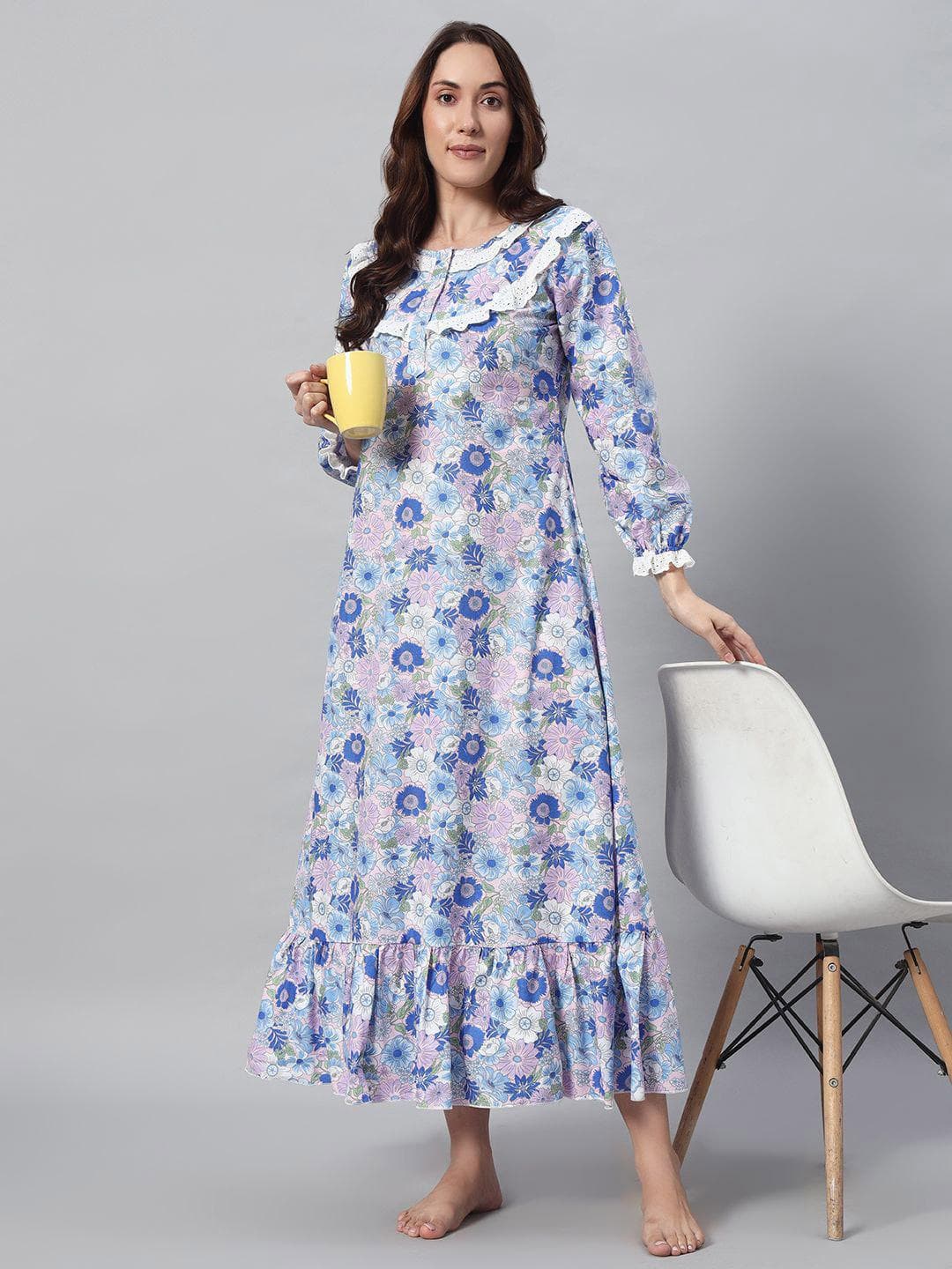 SEPHANI Printed Maxi Nightdress
