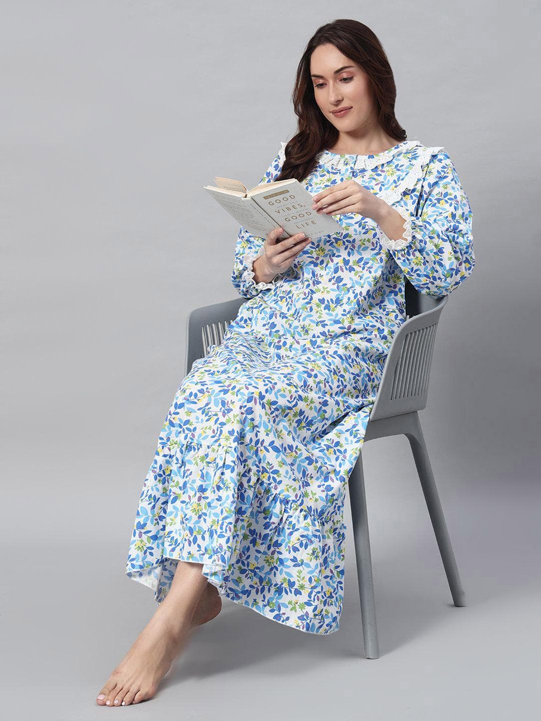 SEPHANI Printed Maxi Nightdress