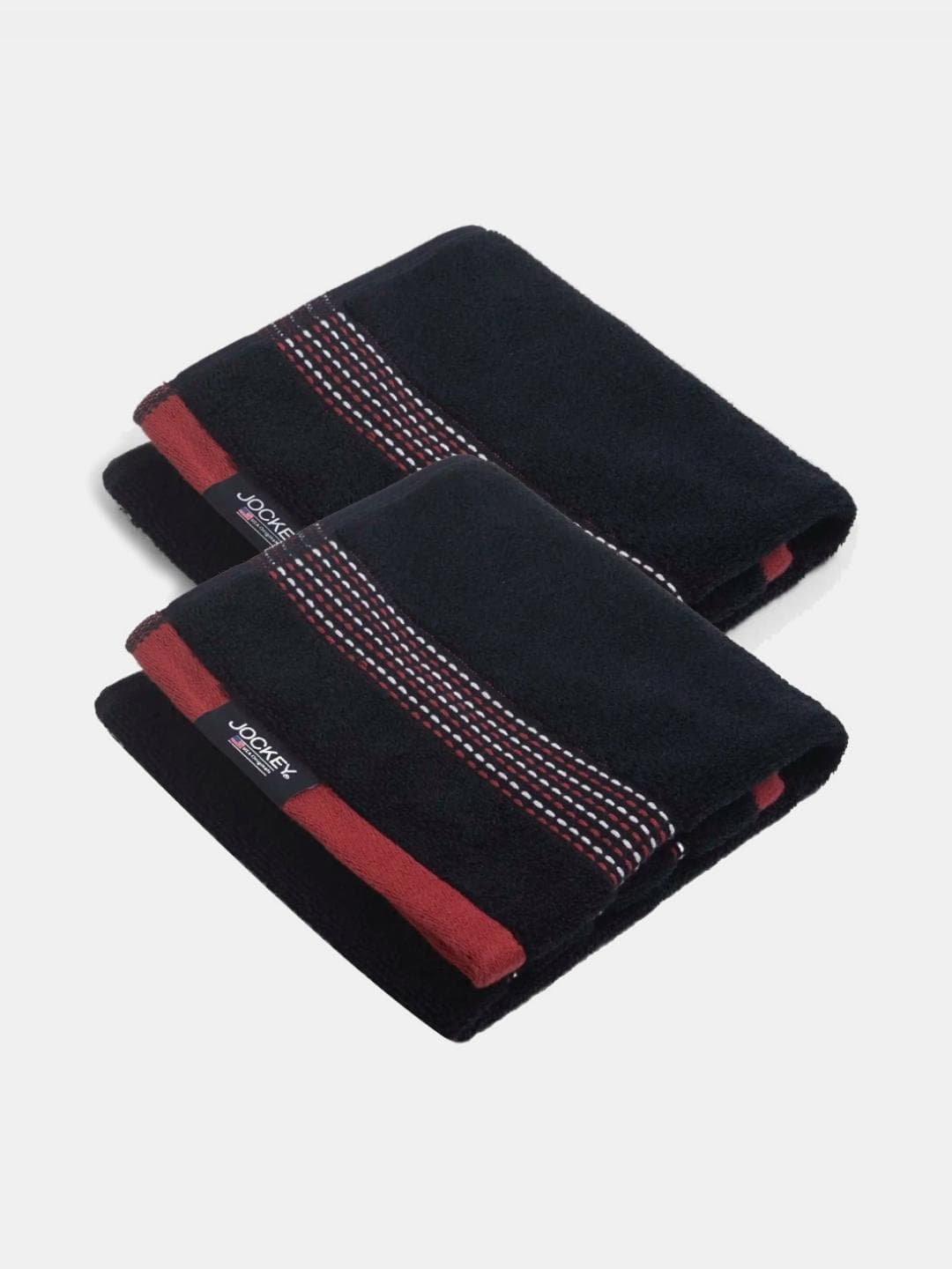 Buy Jockey Pack Of 2 Cotton Rich Terry Ultrasoft And Durable Striped Hand Towel T222 - - Home for Unisex