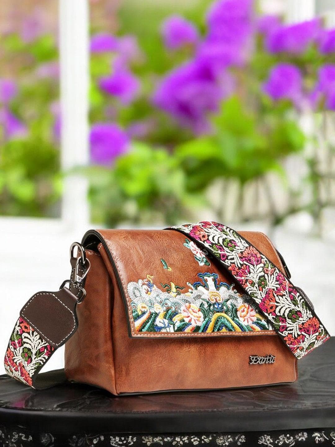 Buy Exotic Floral Shopper Sling Bag - - Accessories for Women