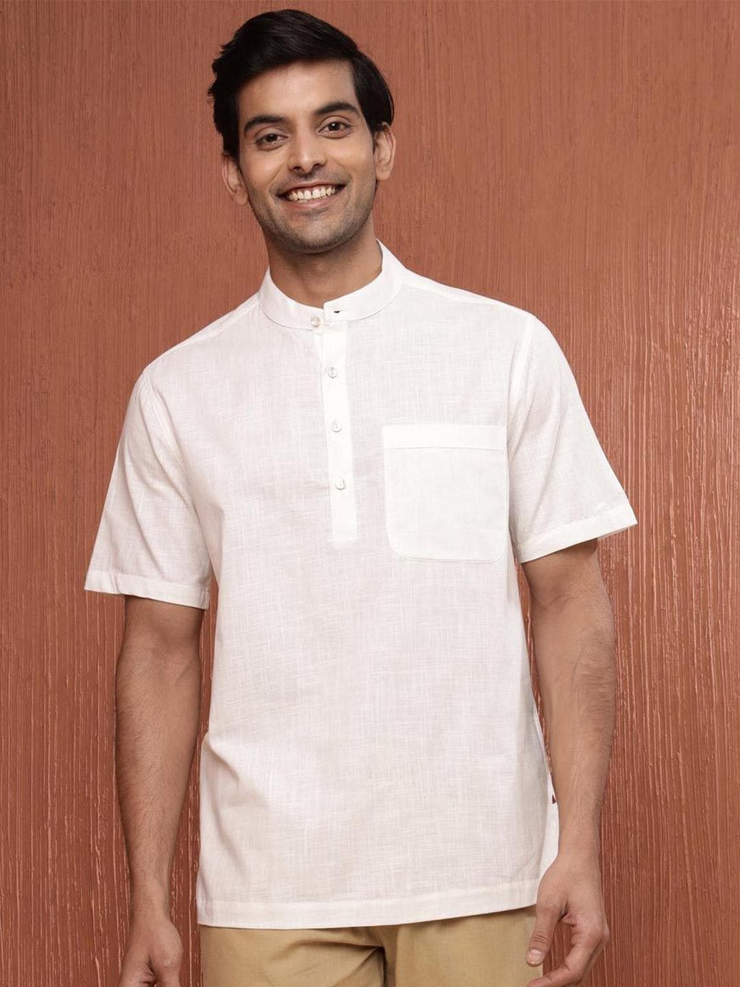 Fabindia Men Opaque Casual Shirt