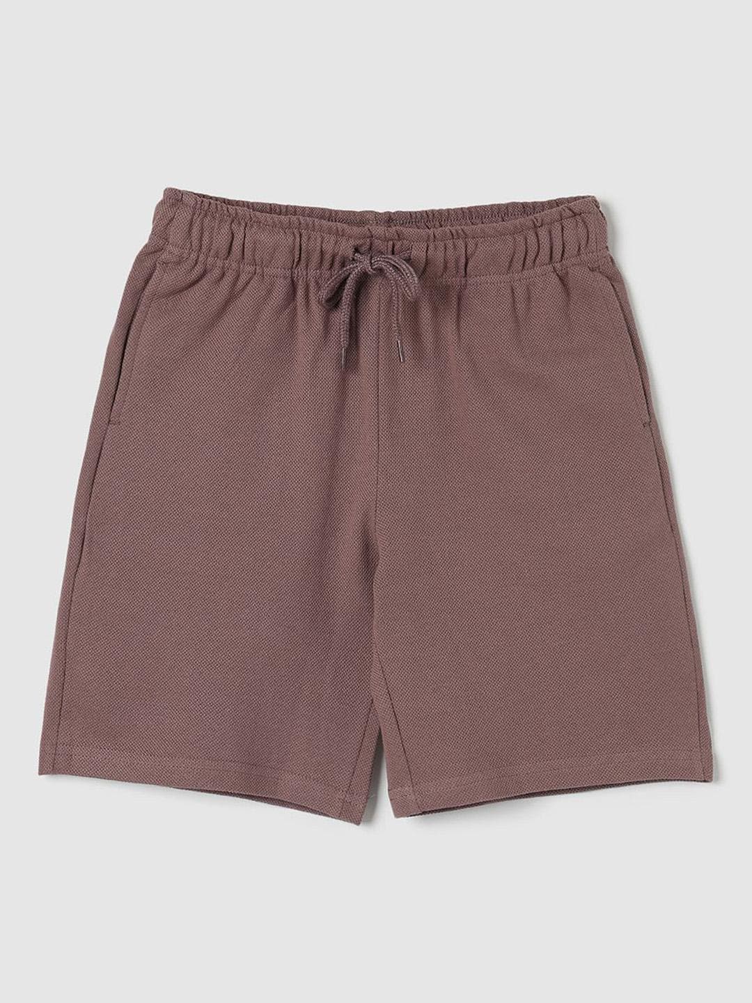 max Boys Pure Cotton Mid-Rise Regular Fit Shorts