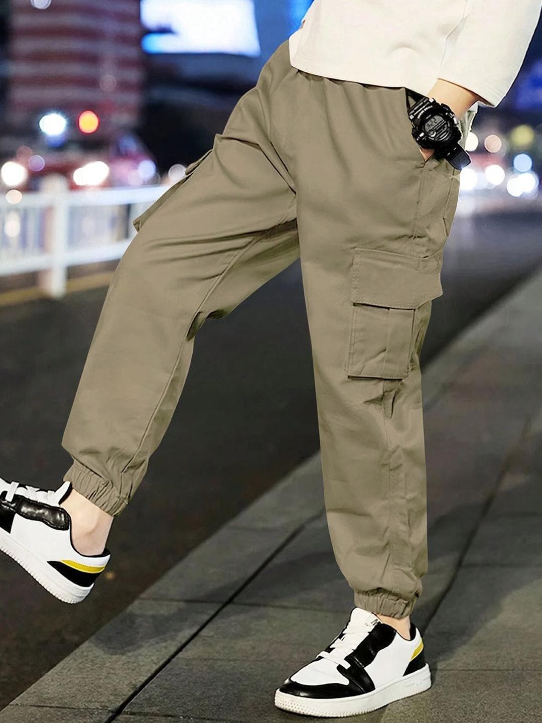 BAESD Boys Relaxed Cargos Regular Fit Trousers