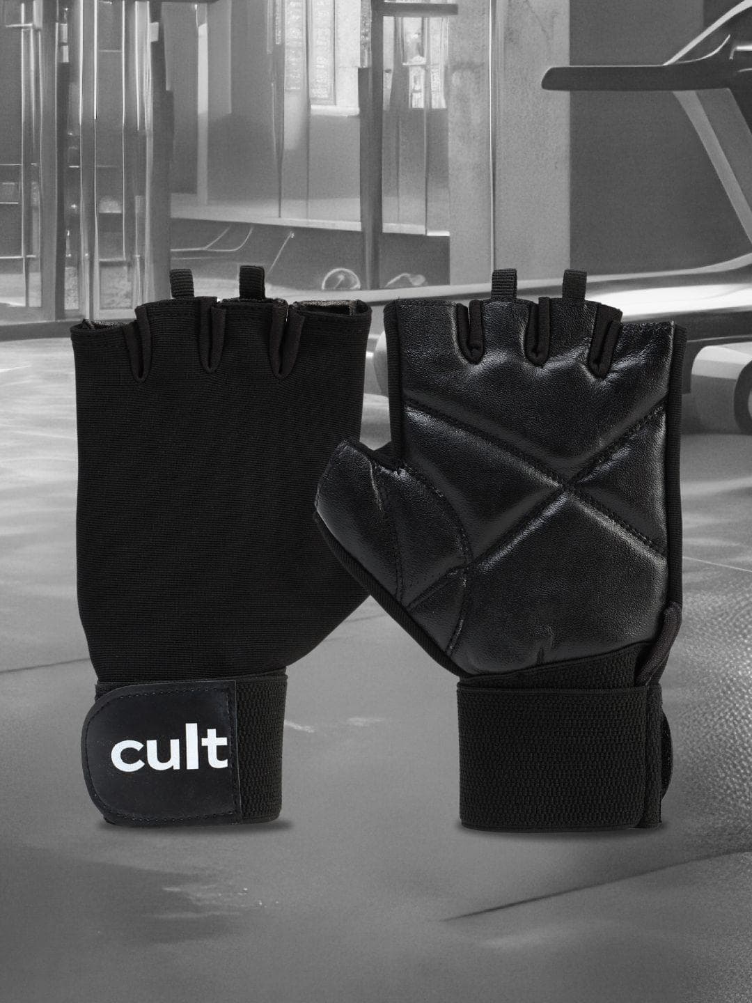 CULT Unisex Leather Gym Gloves for Sports & Training