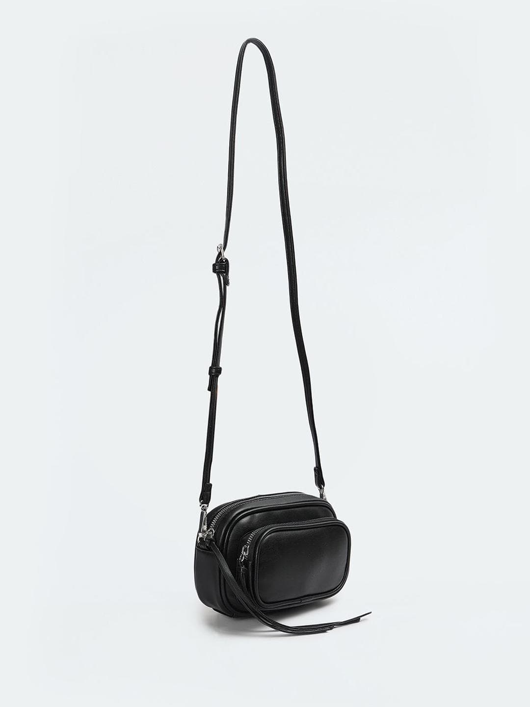 Buy Max PU Structured Sling Bag With Tasselled - - Accessories for Women