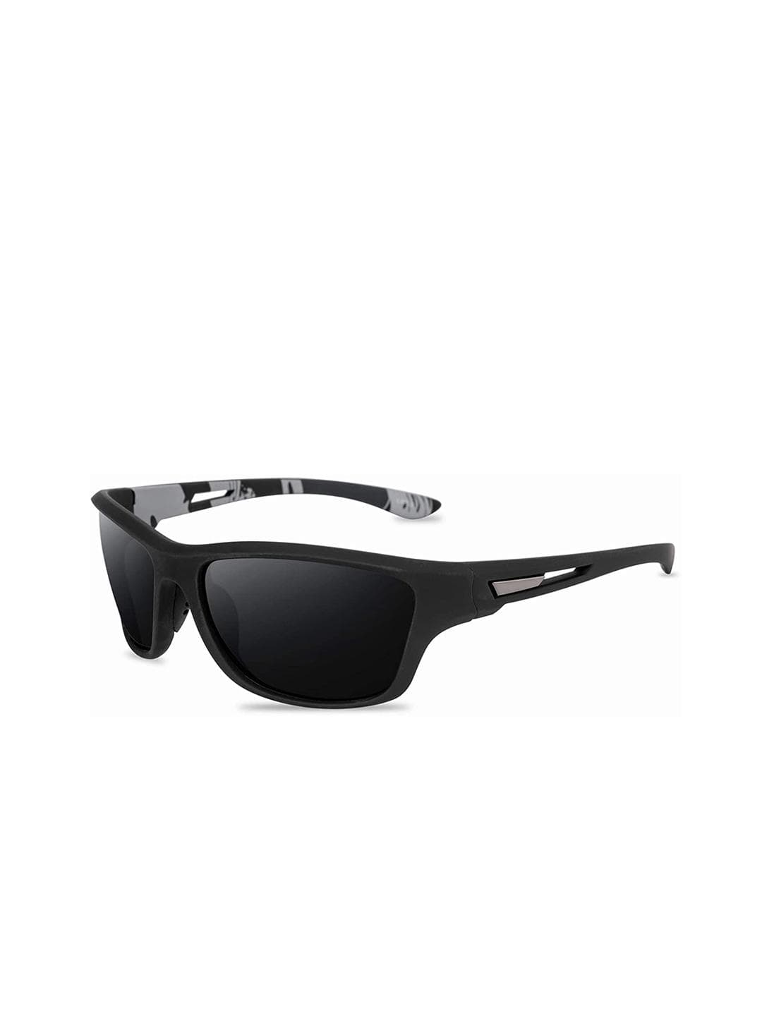 Buy The Roadster Lifestyle Co Unisex Square Sunglasses Polarised Lens 366 Black - - Accessories for Unisex
