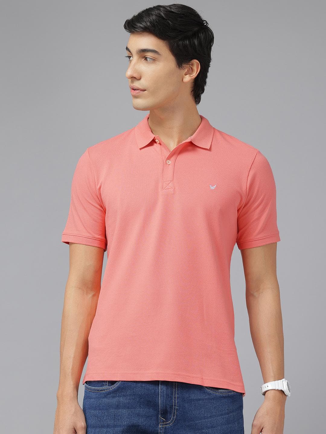 Blackberrys Men Polo Collar Slim Fit T-shirt
