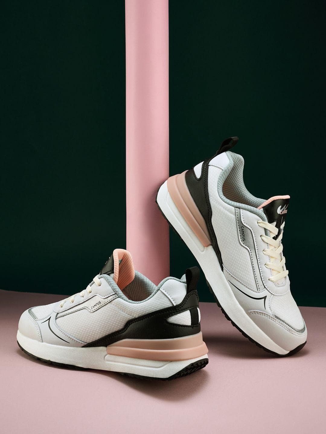 Campus Women RASSLE Colourblocked Sneakers