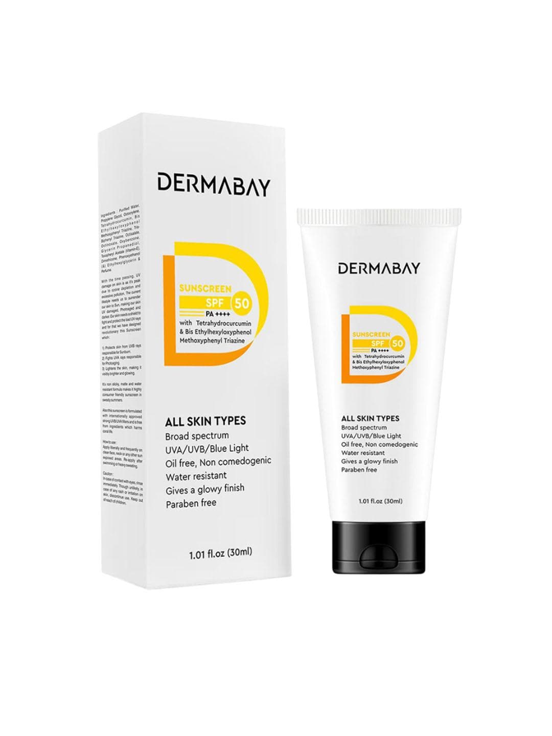 Buy Dermabay Daily Sunscreen SPF 50 PA++++ UV Protection, Hydrating & Lightweight 30ML - - Personal Care for Unisex