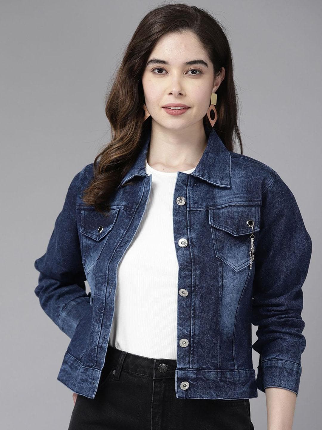 The Roadster Lifestyle Co Collared Denim Jacket