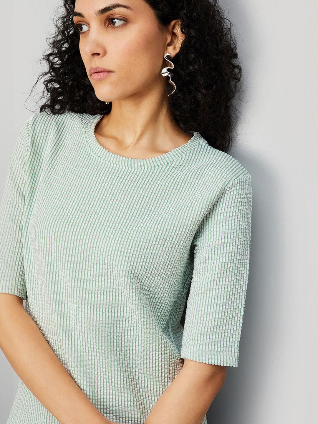 max Checked Cotton Top