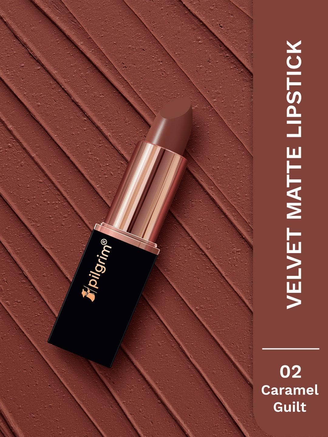 Buy Pilgrim Matte Bullet Intense Colour Transferproof & Smudgeproof Lipstick Caramel Guilt 02 - - Personal Care for Women