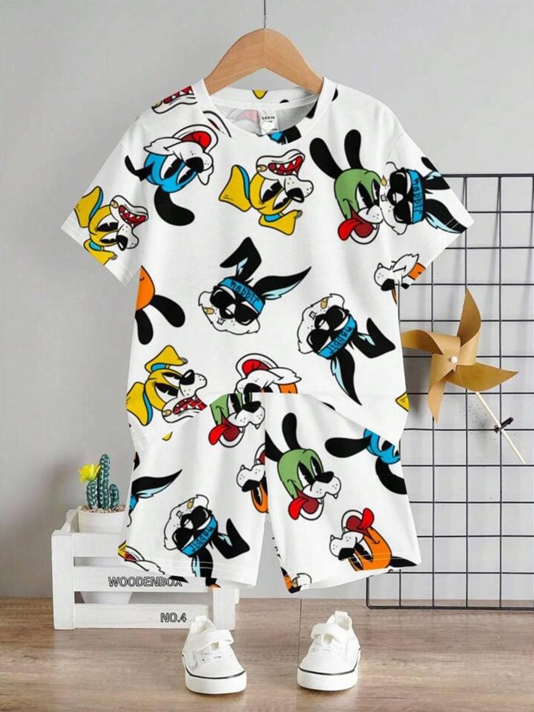Thiya Boys Printed T-shirt with Shorts Clothing Set