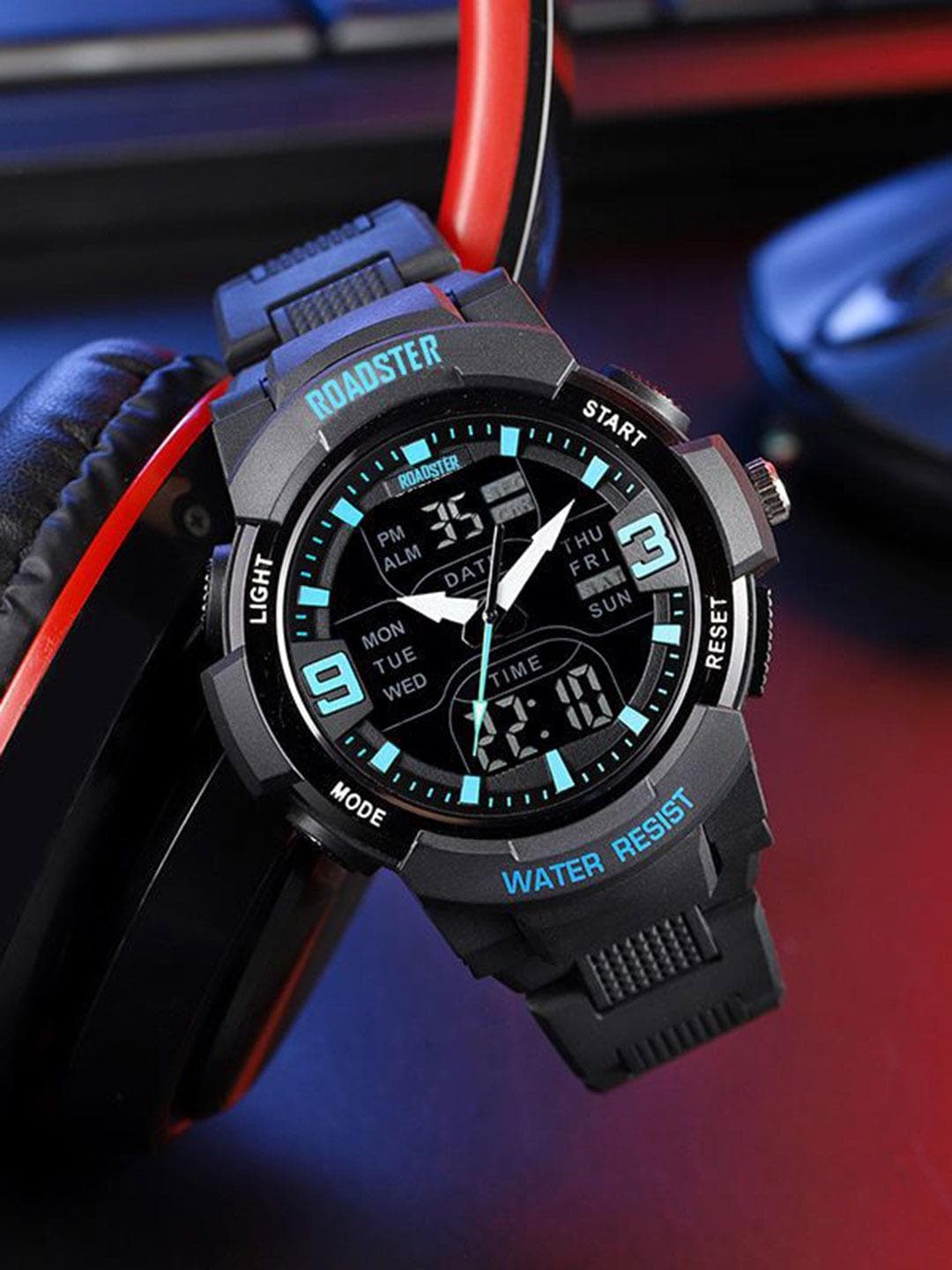 Buy The Roadster Lifestyle Co Men Water Resistant Multi Function Watch RDSTR 1912 BLUE - - Accessories for Men