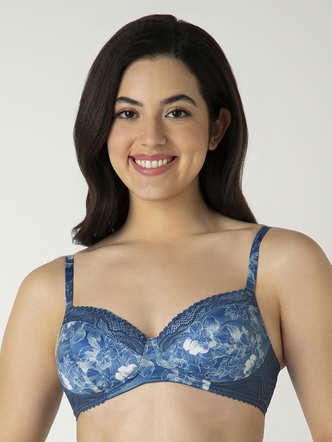Amante Women Floral Half Coverage Lightly Padded Bra