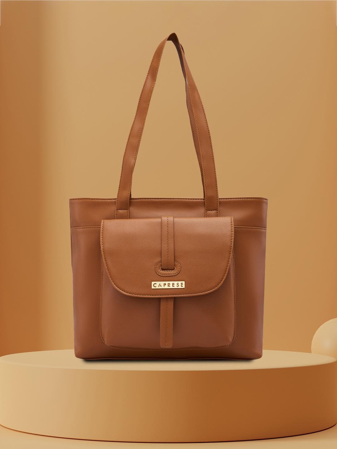 Buy Caprese Sabeera Women Tan Large Tote Bag - - Accessories for Women