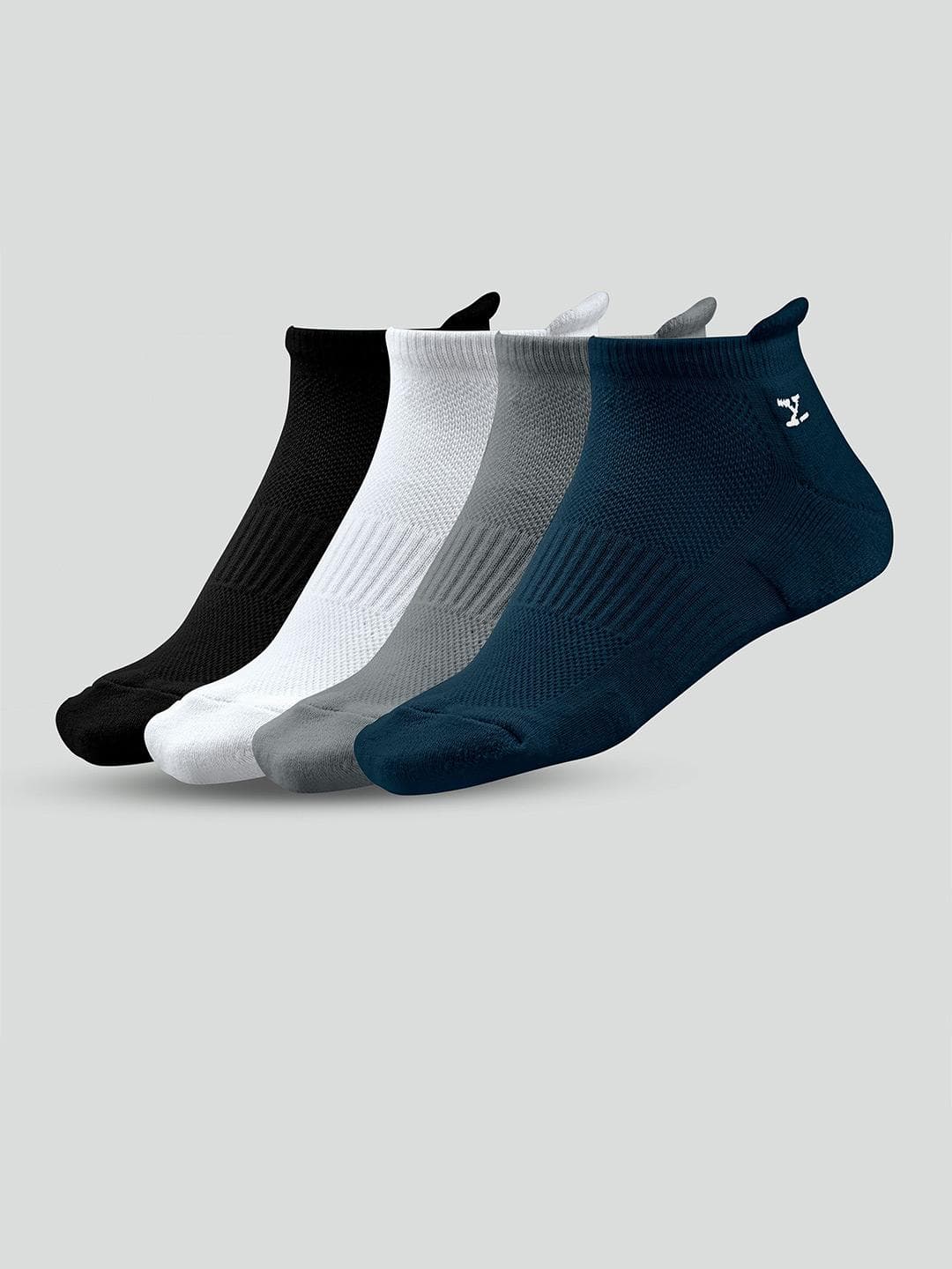 XYXX Men Pack of 4 Cotton Ankle-Length Socks