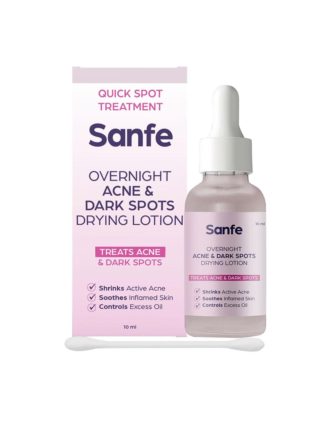 Buy Sanfe Overnight Acne & Dark Spots Drying Lotion With Salicylic Acid 10 Ml - - Personal Care for Unisex