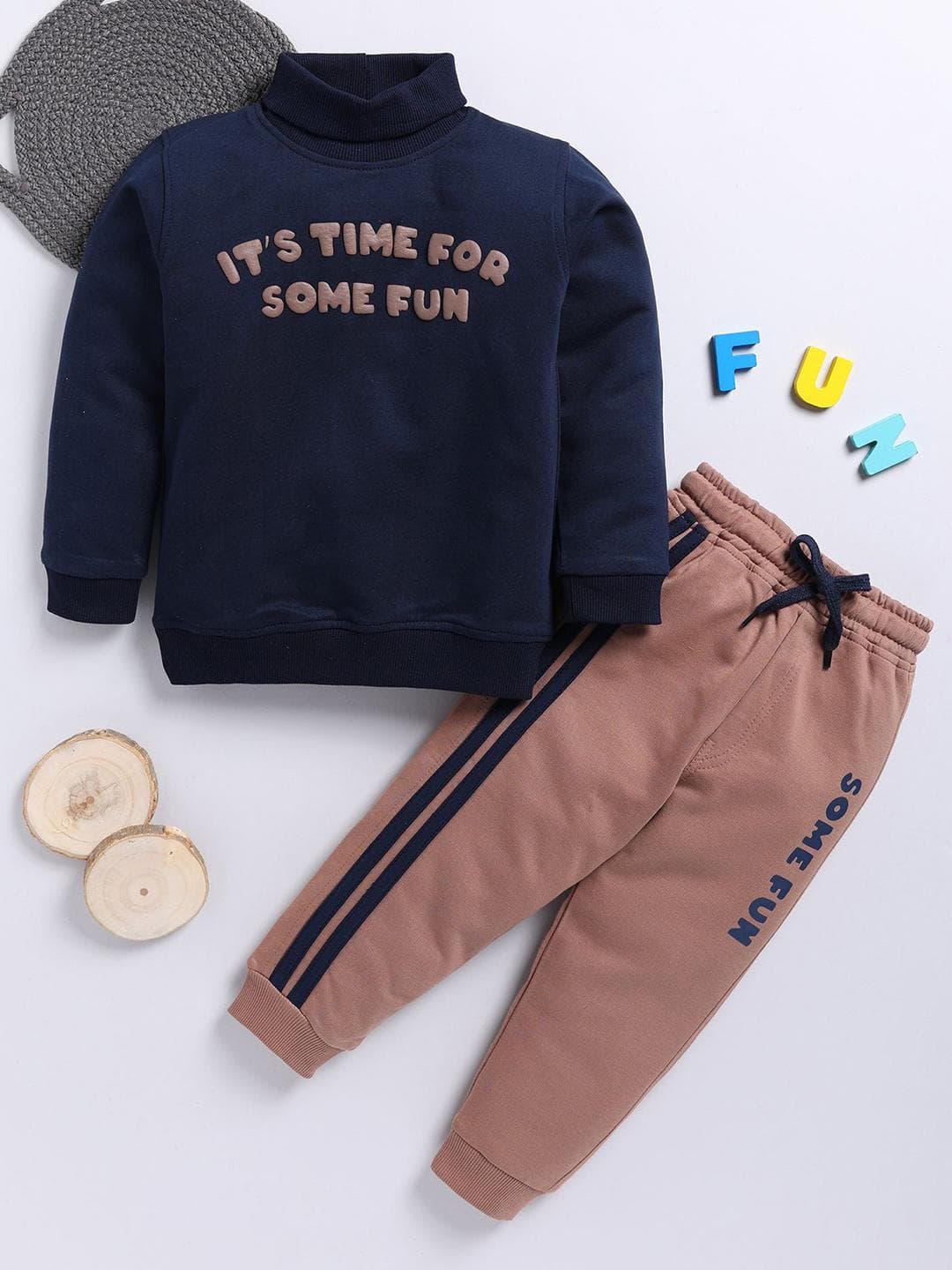 Toonyport Boys Printed sweatshirt with Joggers Clothing Set