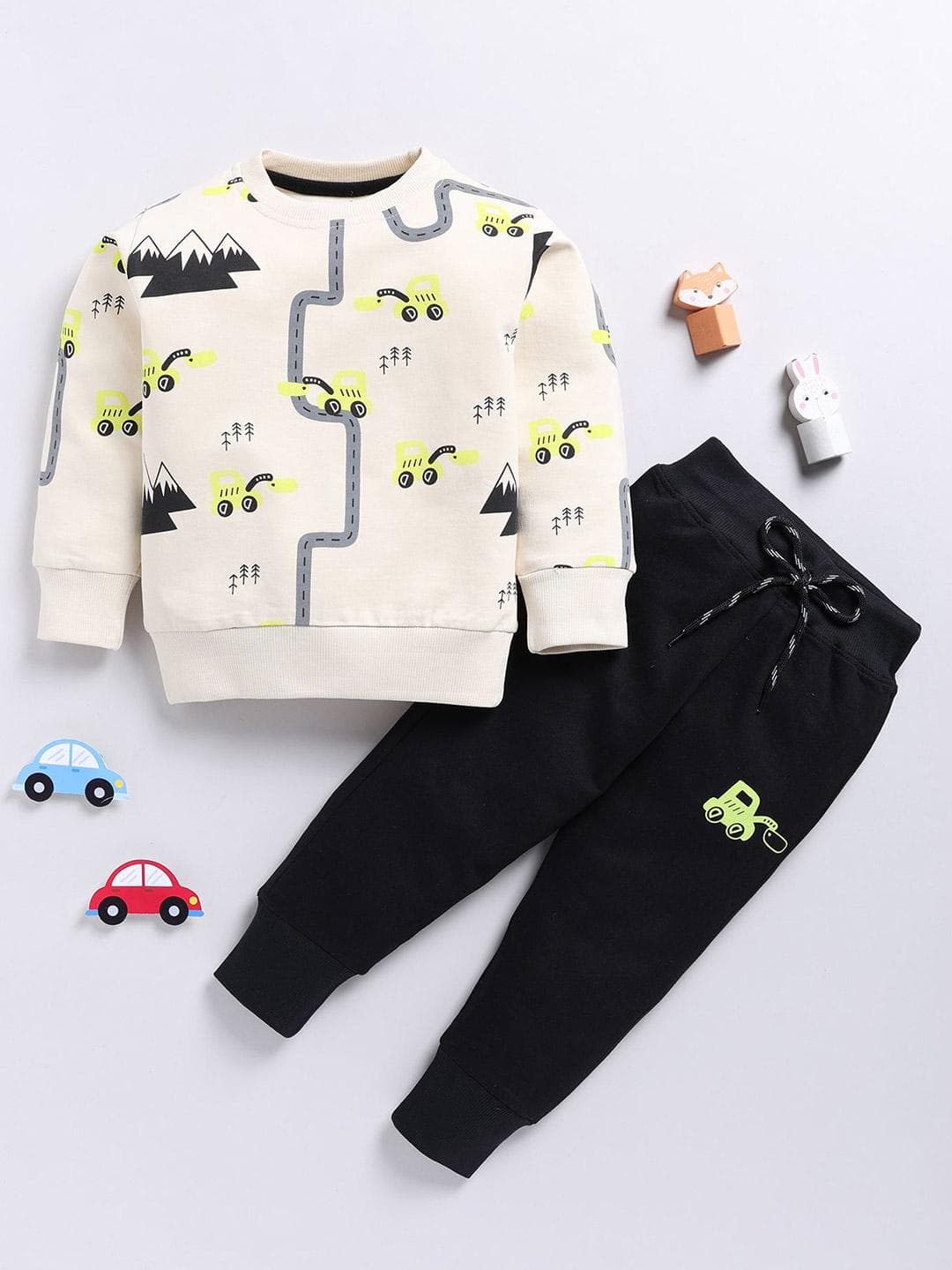 Toonyport Boys Printed sweatshirt with Joggers Clothing Set