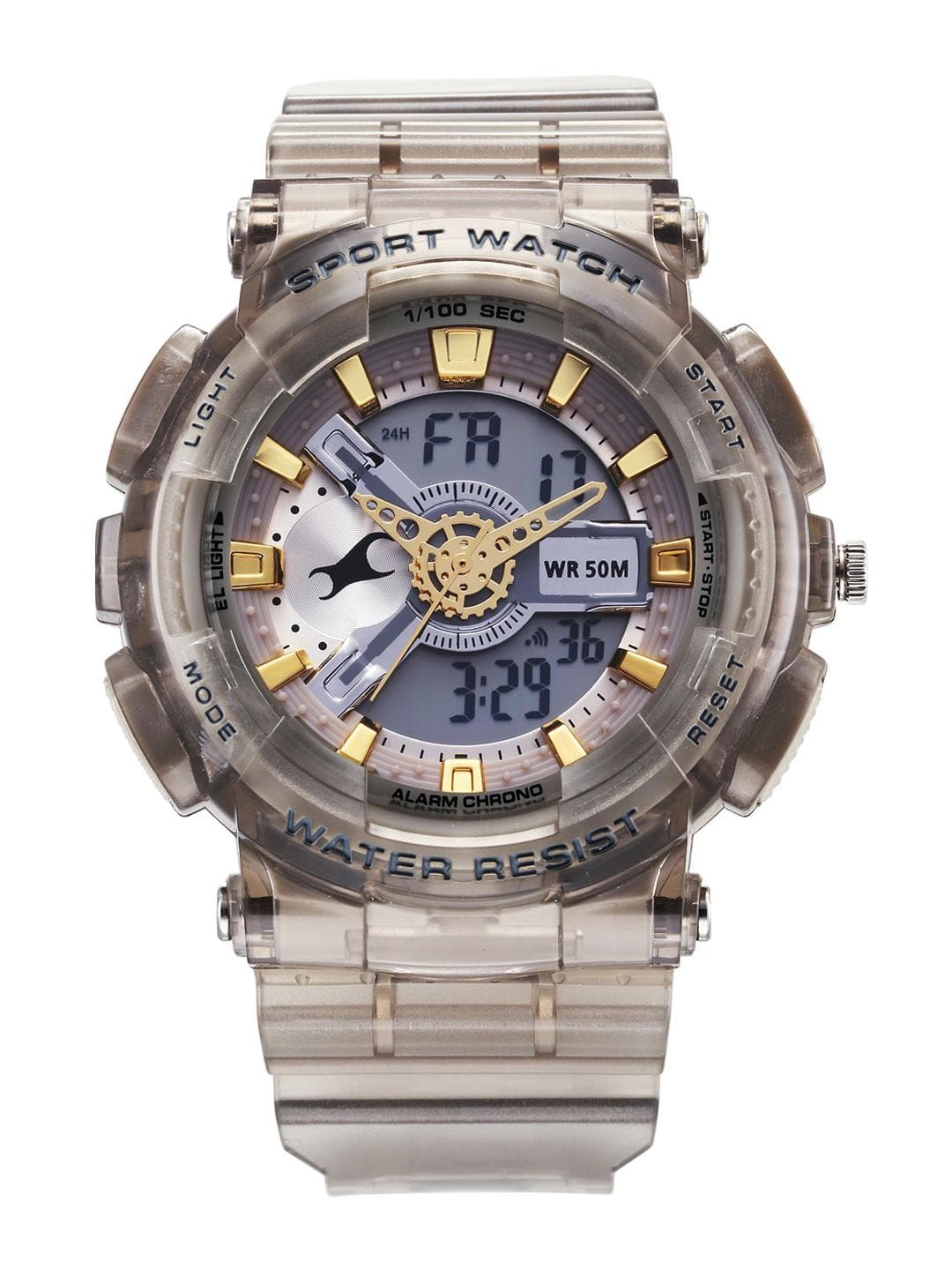 Buy Fastrack Streetstyle Analog Digital With Grey Dial Watch For Guys 38116pp02 - - Accessories for Men