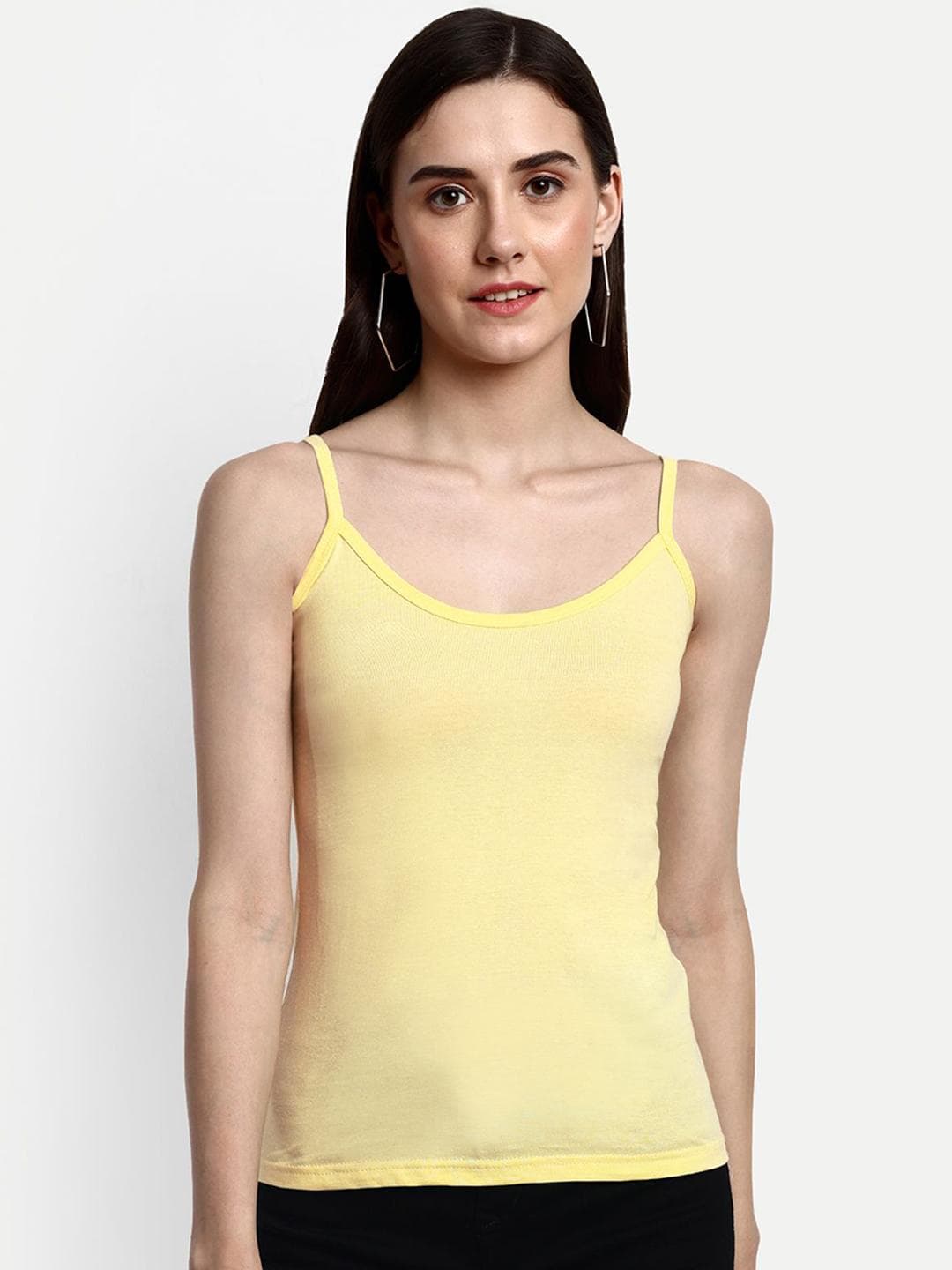 BLAZON Pure Cotton Shoulder Strap Camisole- 11011_BLZ_OVI_01