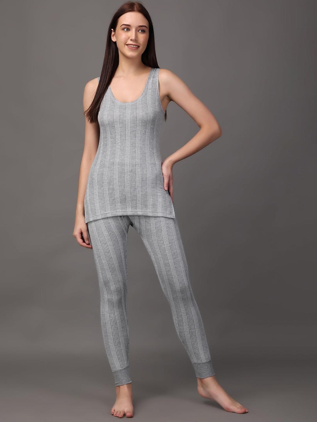 Buy Wearslim Women Striped Thermal Set - - Apparel for Women