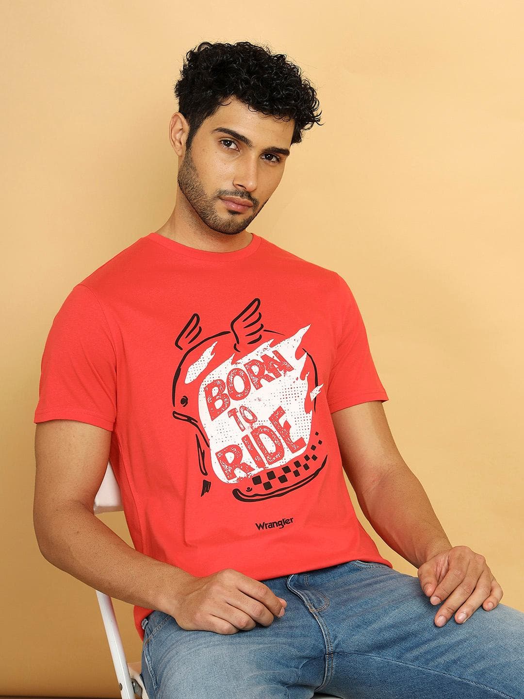 Wrangler Typography Printed Cotton T-shirt