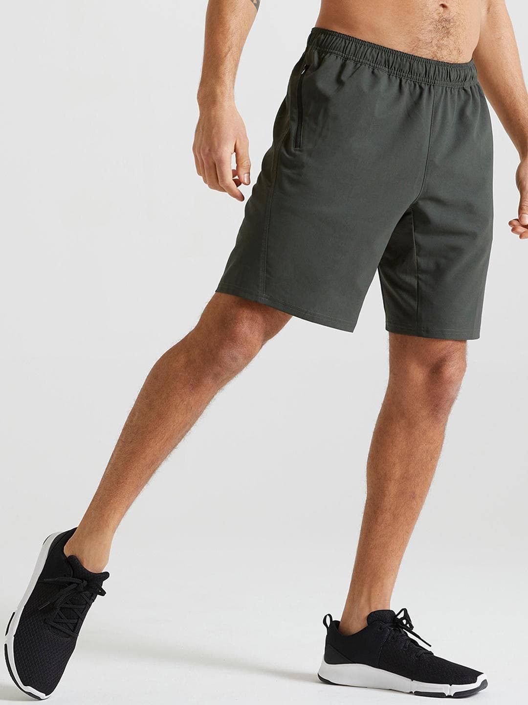Decathlon Domyos - Men Khaki Quick Dry Gym Shorts