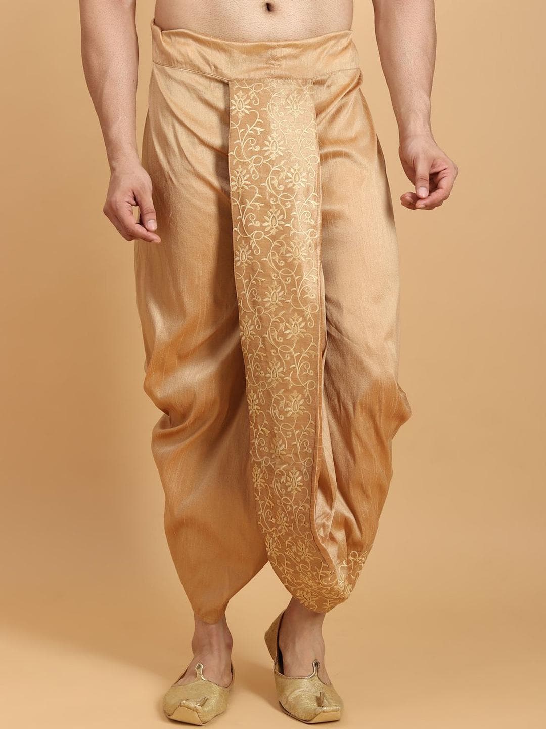 Ethluxis Men Embroidered Dhoti Pants