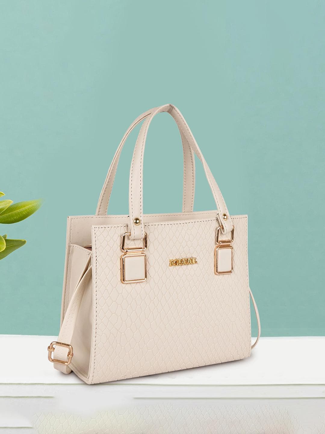 Buy FOMMIL Satchel Women Textured Handbag With Detachable Sling Strap - - Accessories for Women