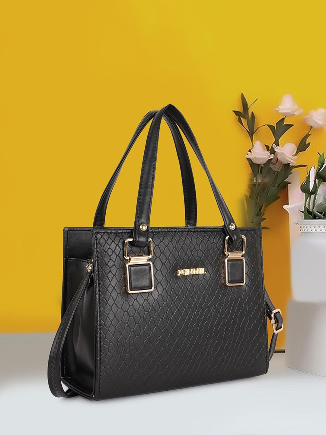 Buy FOMMIL Women Textured Satchel - - Accessories for Women