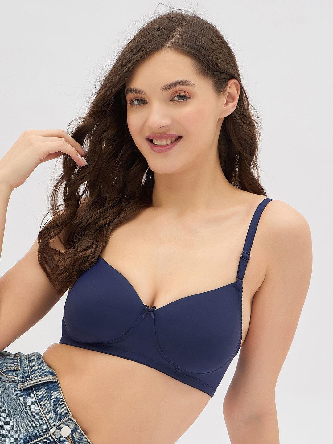 Buy Clovia Full Coverage Lightly Padded Seamless Styled Back T Shirt Bra - - Apparel for Women
