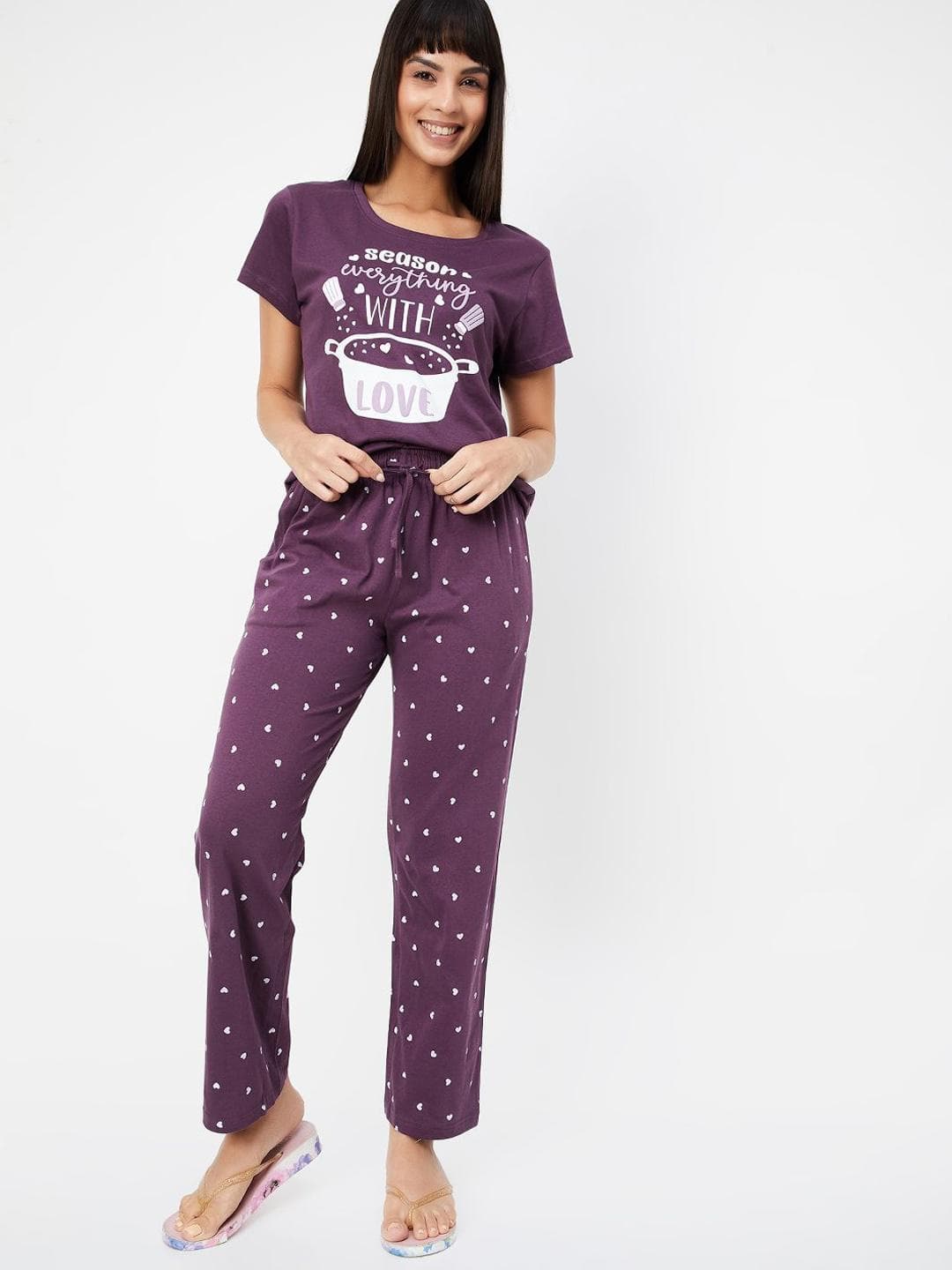 max Women Printed Night suit