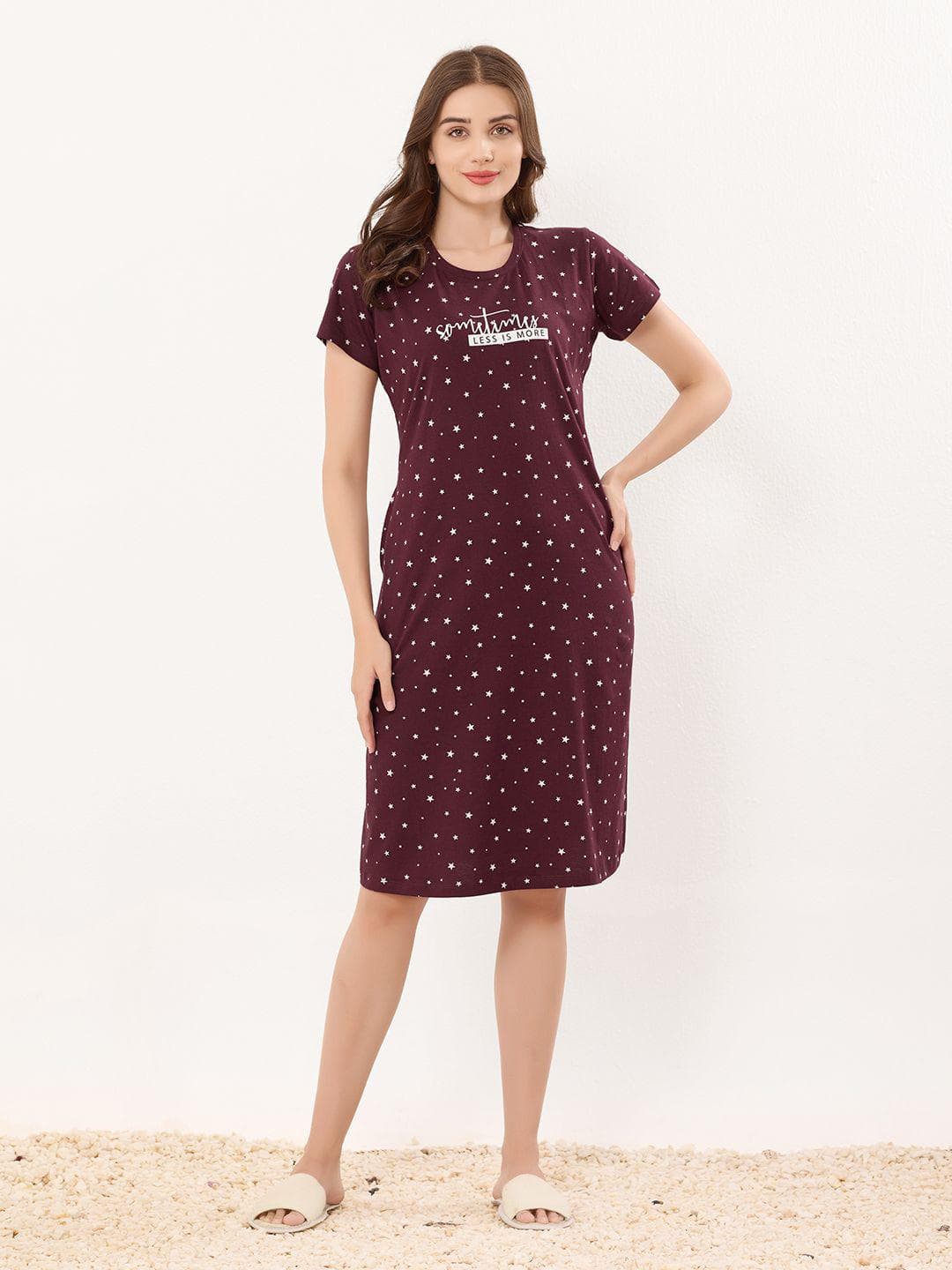 QUIRA Women Printed Nightdress