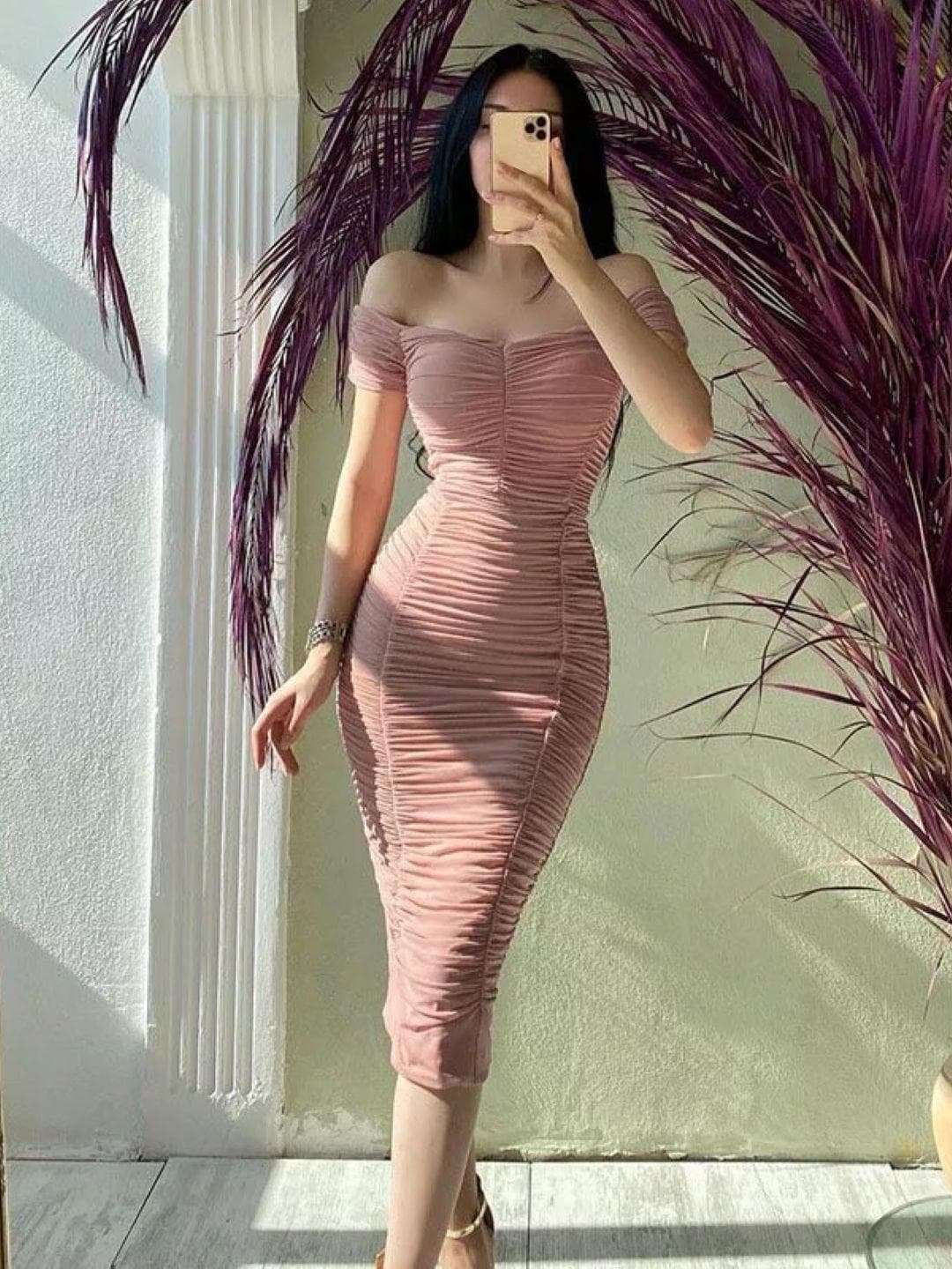 StyleCast Women Striped Bodycon Dress