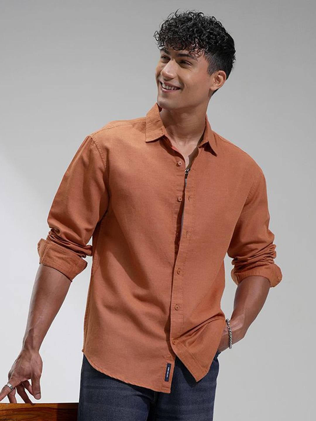 Highlander Men Cotton Linen Casual Shirt