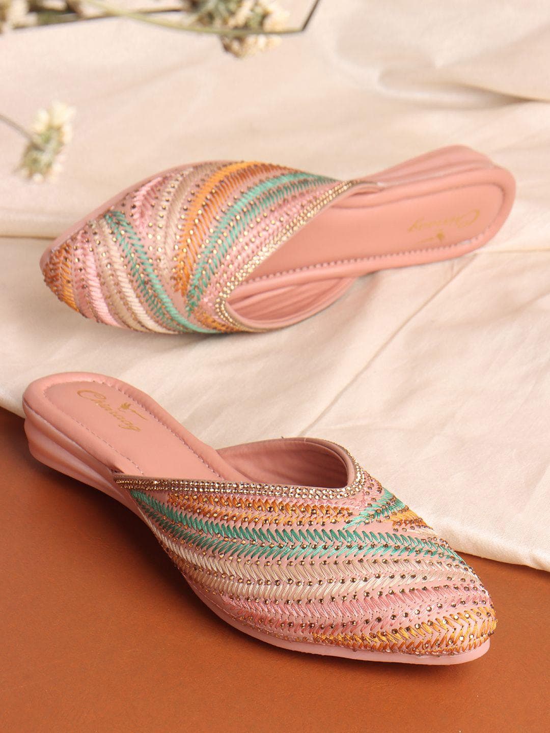 CHINRAAG Women Mules Flats