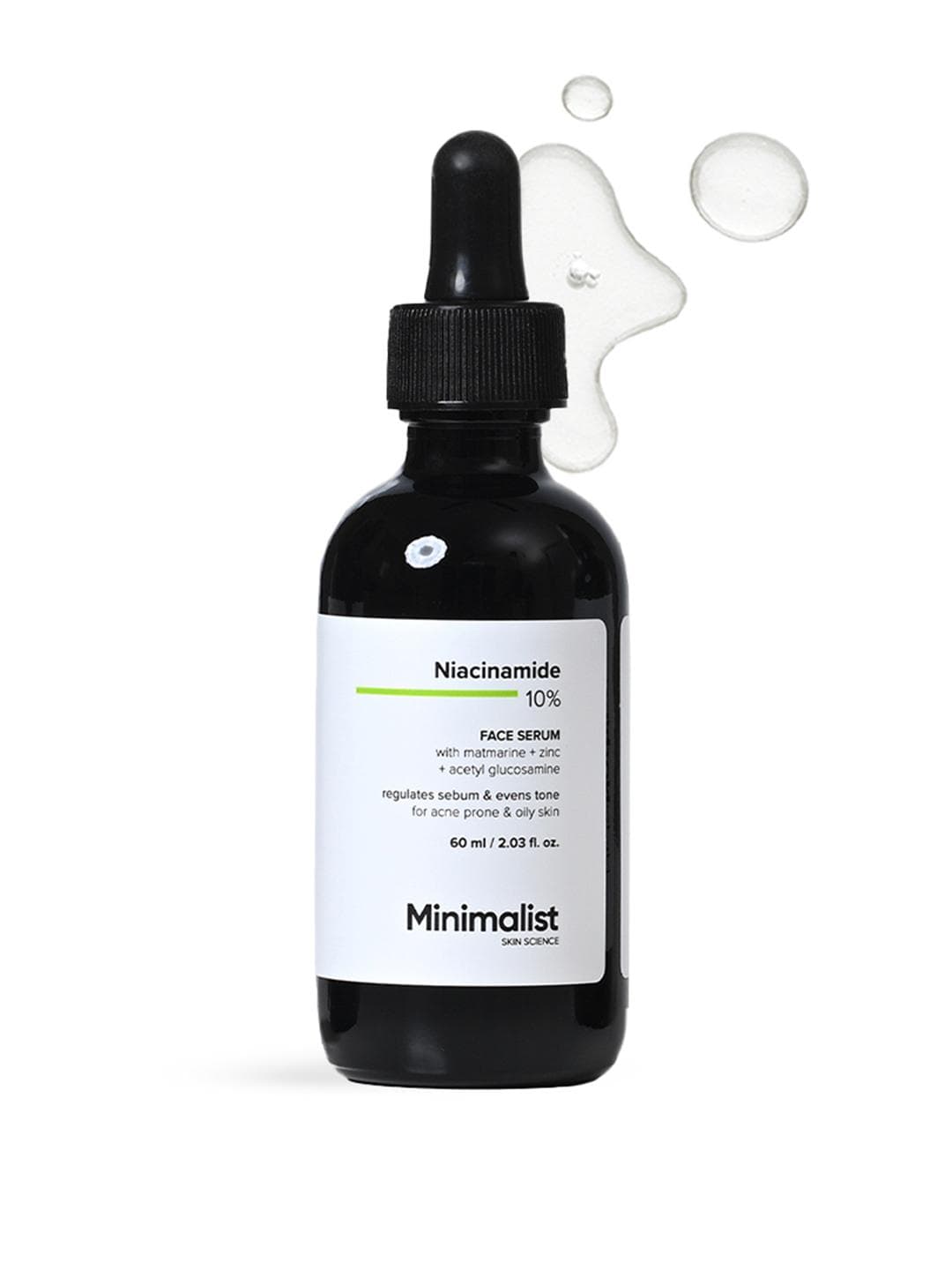 Buy Minimalist Niacinamide 10% Oil Control Face Serum With Zinc For Acne Prone Skin 60 Ml - - Personal Care for Unisex