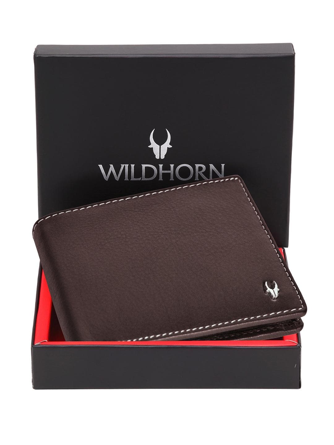 Buy WildHorn Men Leather Textured Two Fold Wallet - - Accessories for Men