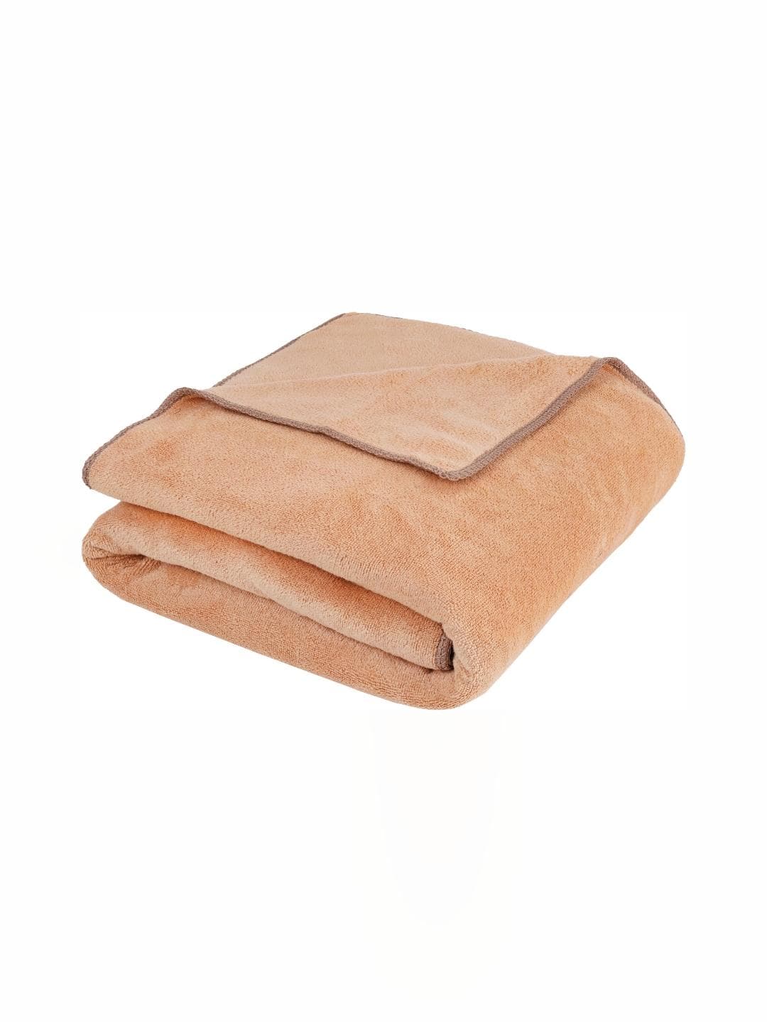 Fezora Super Soft Microfiber Beige Solid 400GSM Adult Regular Bath Towel-28x55In